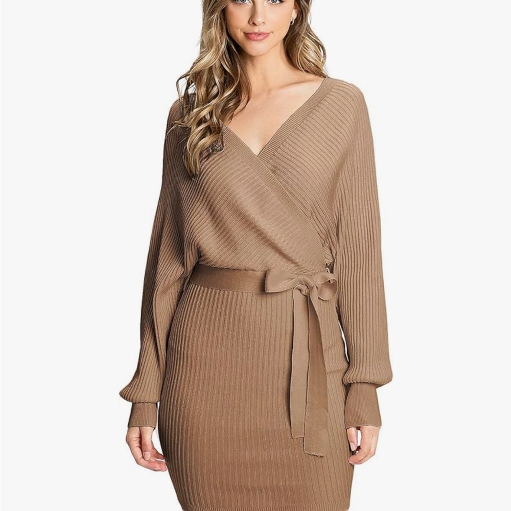 Love Tree Dress  Jersey  (S, Camello) ( Fall)